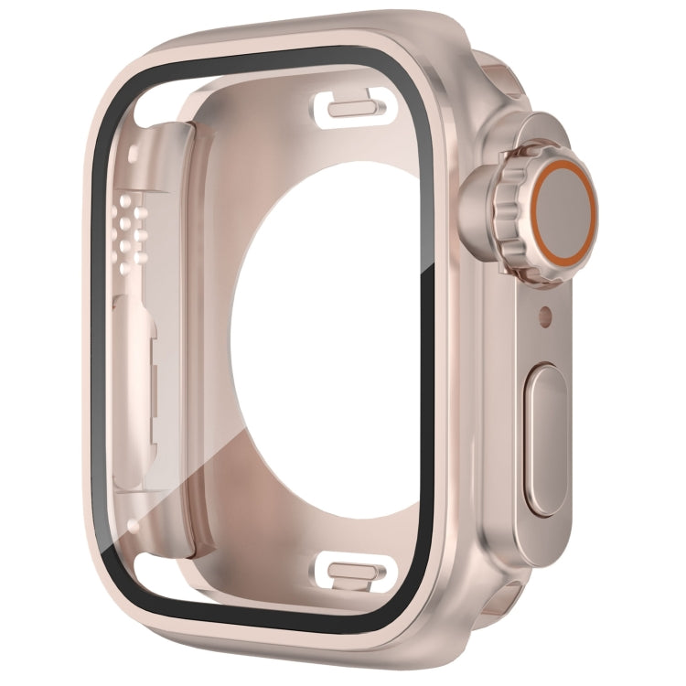 Change to Ultra 49mm Waterproof All-Inclusive Film Hybrid PC Watch Case, For Apple Watch Series 6 / 5 / 4 / SE 40mm, For Apple Watch Series 6 / 5 / 4 / SE 44mm, For Apple Watch Series 9 / 8 / 7 45mm, For Apple Watch Series 9 / 8 / 7 41mm