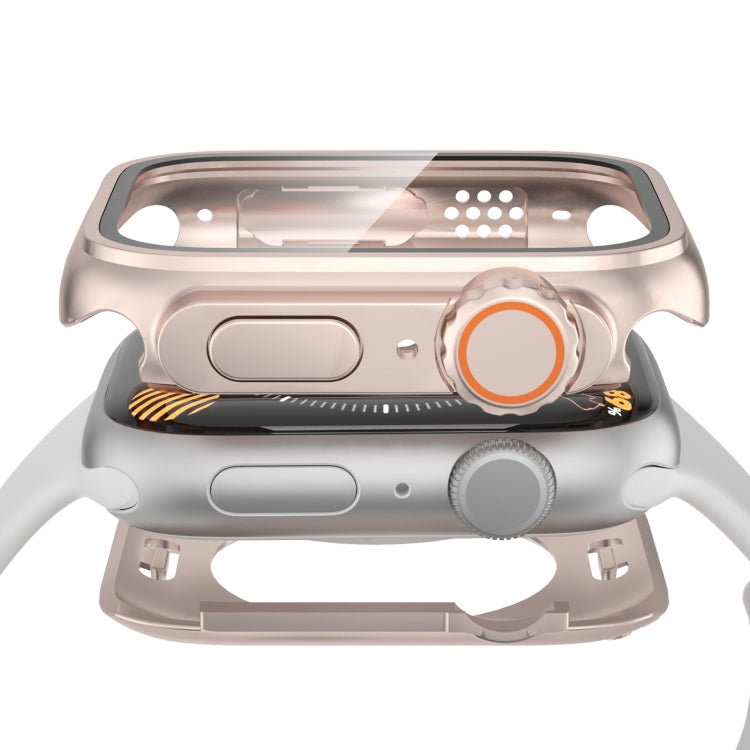 Change to Ultra 49mm Waterproof All-Inclusive Film Hybrid PC Watch Case, For Apple Watch Series 6 / 5 / 4 / SE 40mm, For Apple Watch Series 6 / 5 / 4 / SE 44mm, For Apple Watch Series 9 / 8 / 7 45mm, For Apple Watch Series 9 / 8 / 7 41mm