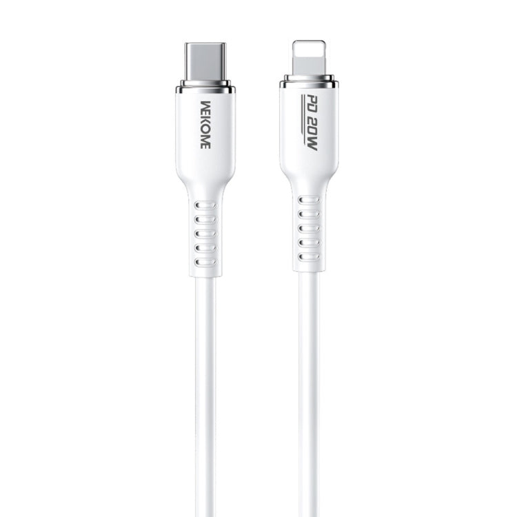 WK WDC-10 PD 20W USB-C/Type-C to 8 Pin Silicone Data Cable, Length: 1.2m, WDC-10