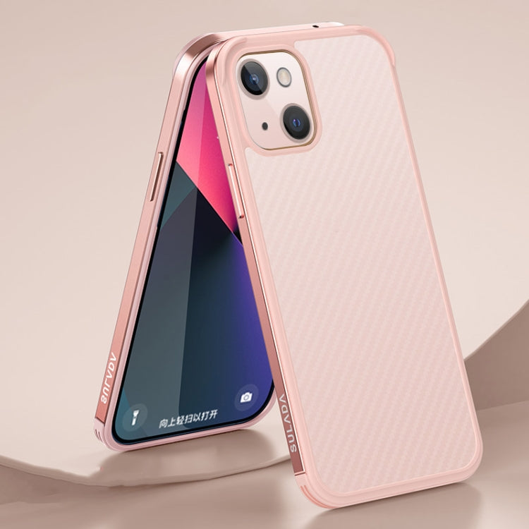 SULADA Luxury 3D Carbon Fiber Textured Metal + TPU Frame Phone Case, For iPhone 13 Pro Max, For iPhone 13 Pro, For iPhone 13, For iPhone 13 mini