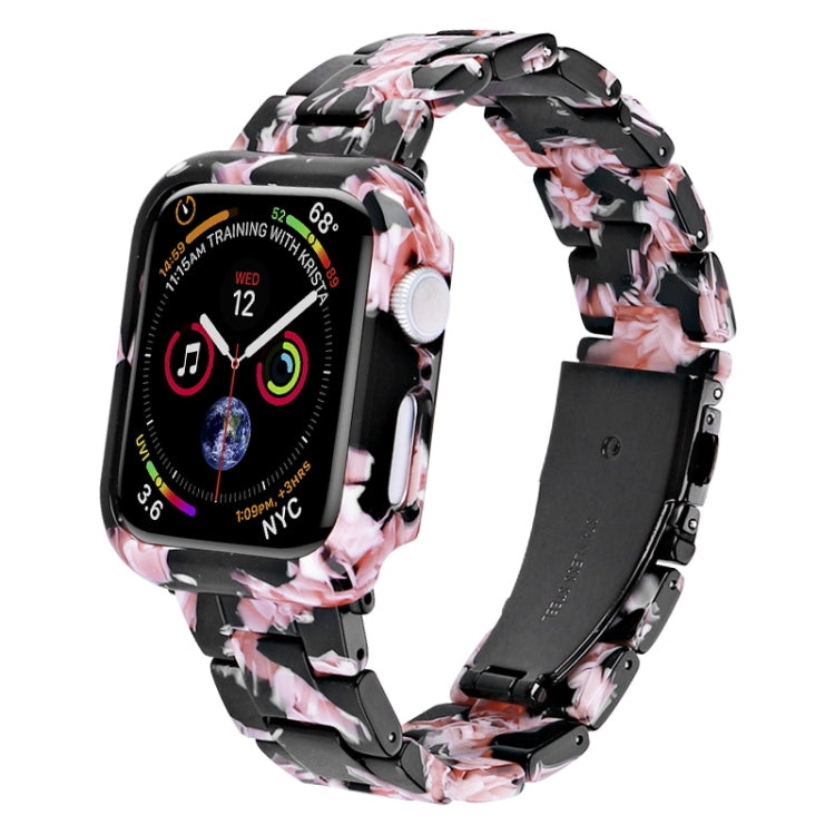 Printed Resin PC Watch Band Case Kit, For Apple Watch Series 6/5/4/SE 40mm, For Apple Watch Series 9 / 8 / 7 41mm