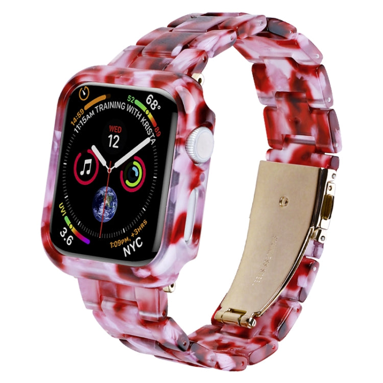 Printed Resin PC Watch Band Case Kit, For Apple Watch Series 6/5/4/SE 40mm, For Apple Watch Series 9 / 8 / 7 41mm