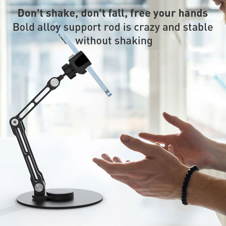 R-JUST HZ42 Clip Type Disc Rotating Phone Desktop Stand