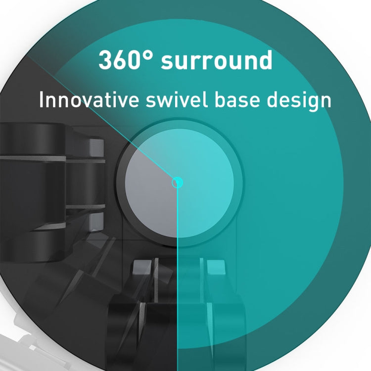 R-JUST HZ42 Clip Type Disc Rotating Phone Desktop Stand