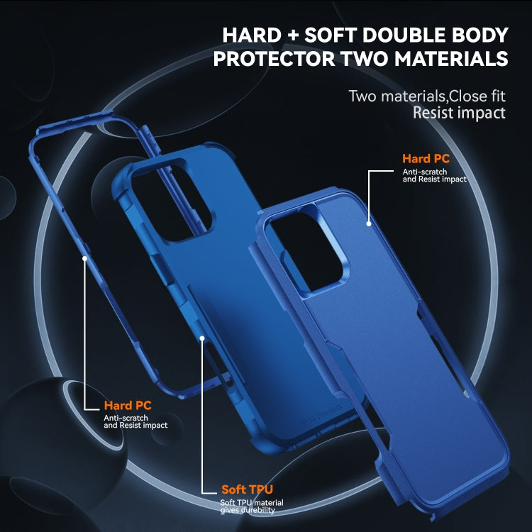 Commuter Shockproof TPU + PC Phone Case, For iPhone 16 Pro Max, For iPhone 16 Pro
