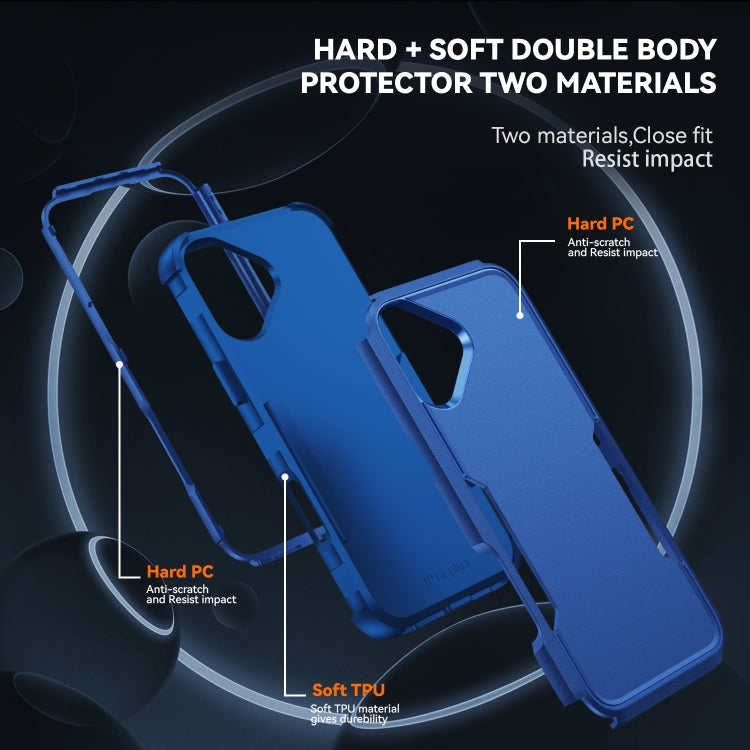 Commuter Shockproof TPU + PC Phone Case, For iPhone 16 Plus, For iPhone 16