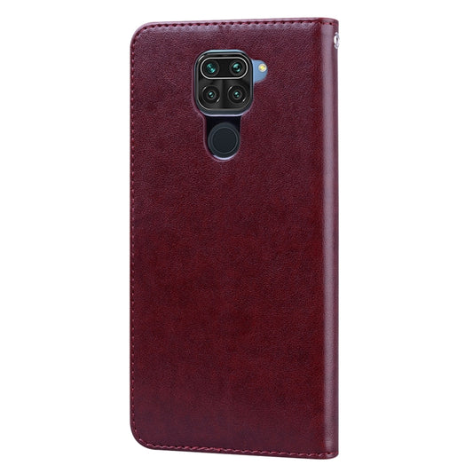 Rose floral embossed leather flip cover Xiaomi Redmi Note 9 with stands