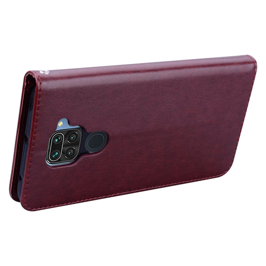 Multi-slot card wallet case Redmi Note 9 Honor 9S rose embossed leather