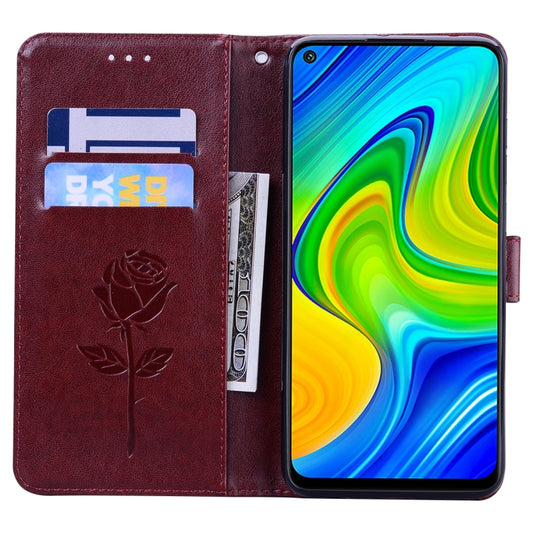 Embossed floral wallet case Huawei Honor 9S Y7P with card compartments
