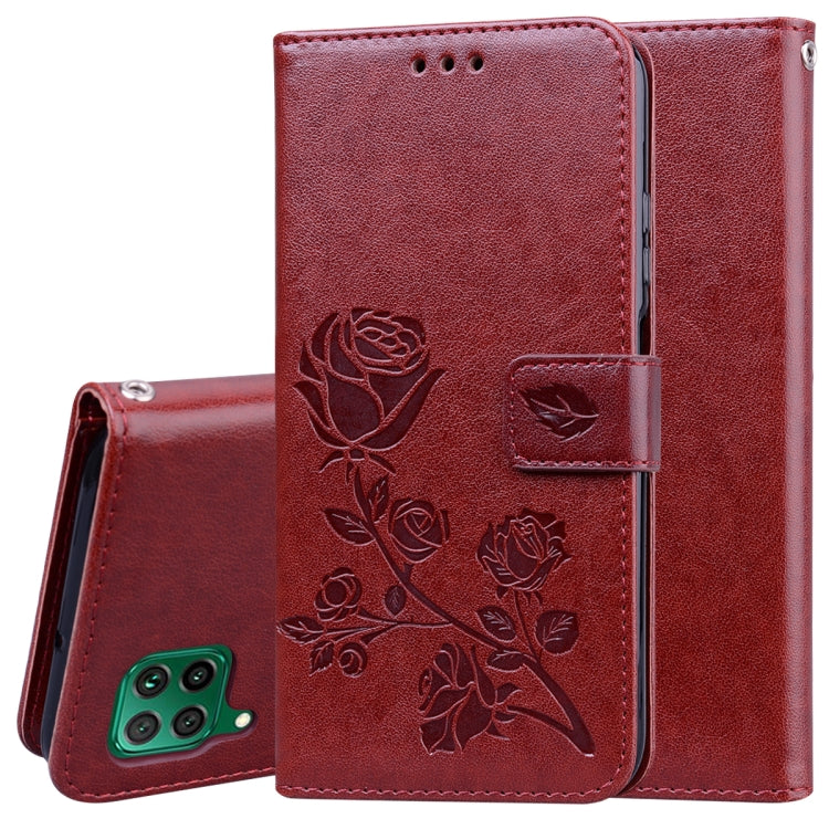 Rose Embossed Horizontal Flip PU Leather Case with Holder & Card Slots & Wallet, For Xiaomi Redmi Note 9, For Huawei Honor 9S, For Huawei Y7P / Honor 9C, For Huawei Honor 9A