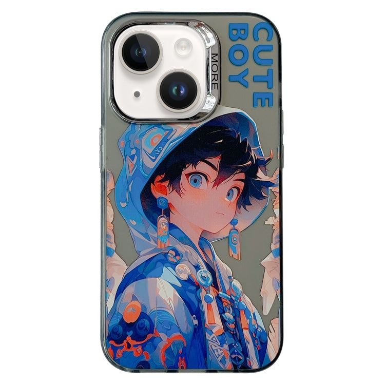 Chinese Ancient Style Electroplated Lens Ring PC Hybrid TPU Phone Case, For iPhone 14, For iPhone 14 Pro, For iPhone 14 Pro Max