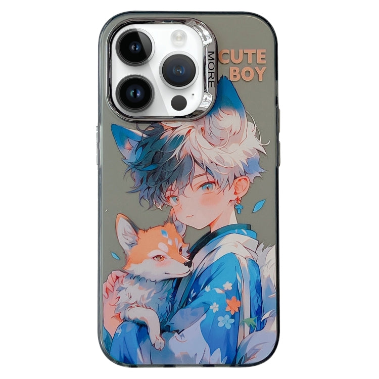 Chinese Ancient Style Electroplated Lens Ring PC Hybrid TPU Phone Case, For iPhone 14, For iPhone 14 Pro, For iPhone 14 Pro Max