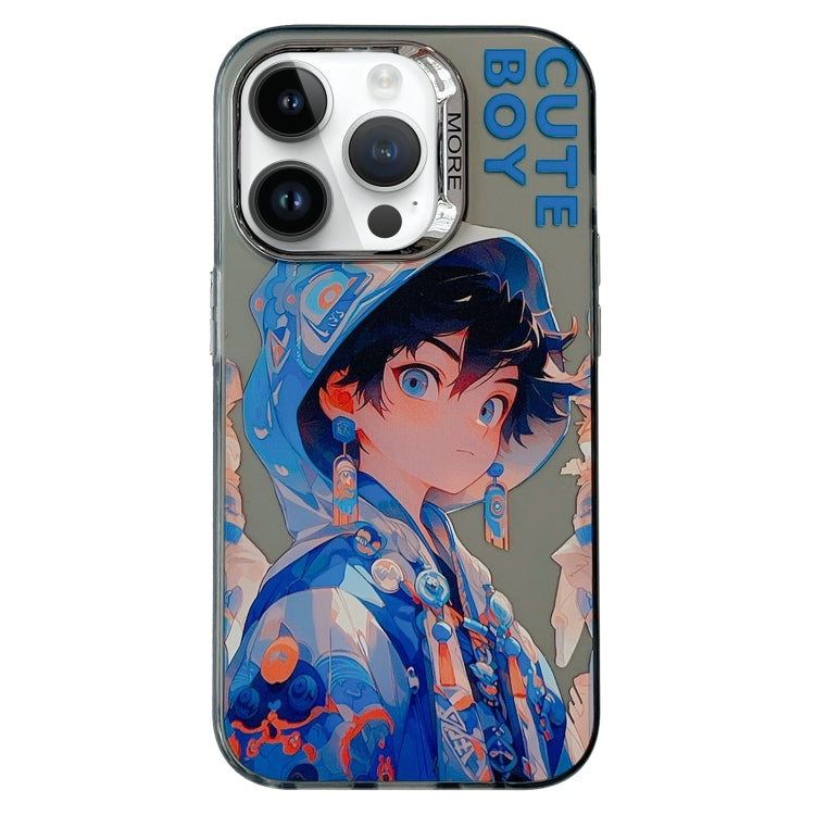 Chinese Ancient Style Electroplated Lens Ring PC Hybrid TPU Phone Case, For iPhone 14, For iPhone 14 Pro, For iPhone 14 Pro Max