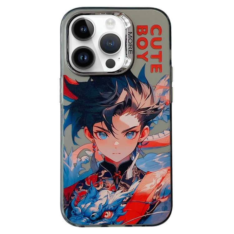 Chinese Ancient Style Electroplated Lens Ring PC Hybrid TPU Phone Case, For iPhone 13 Pro Max, For iPhone 13 Pro, For iPhone 13