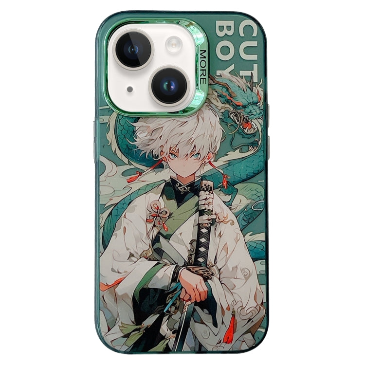 Chinese Ancient Style Electroplated Lens Ring PC Hybrid TPU Phone Case, For iPhone 13 Pro Max, For iPhone 13 Pro, For iPhone 13