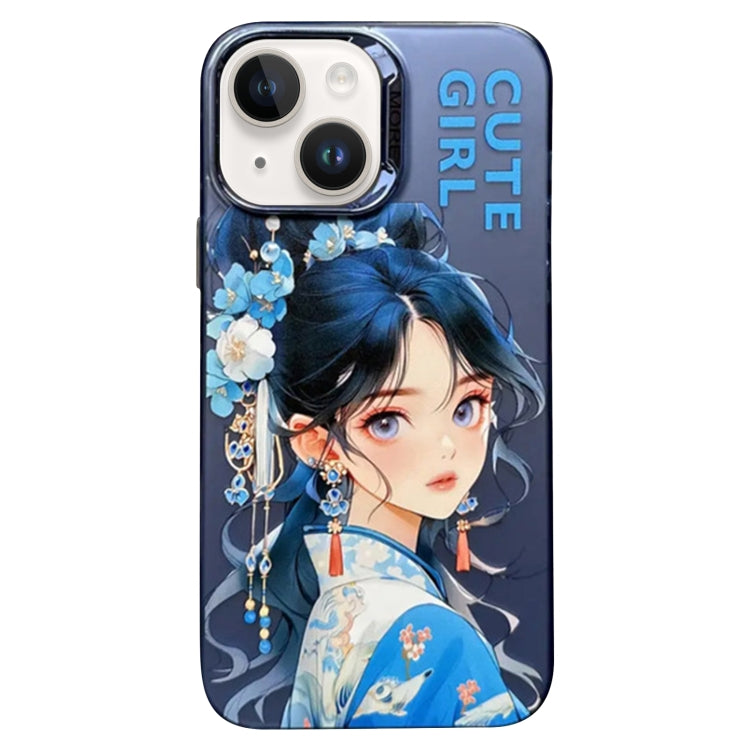 Chinese Ancient Style Electroplated Lens Ring PC Hybrid TPU Phone Case, For iPhone 13 Pro Max, For iPhone 13 Pro, For iPhone 13