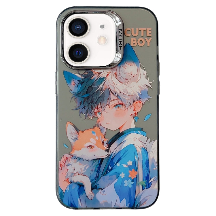 Chinese Ancient Style Electroplated Lens Ring PC Hybrid TPU Phone Case, For iPhone 12, For iPhone 12 Pro Max, For iPhone 12 Pro