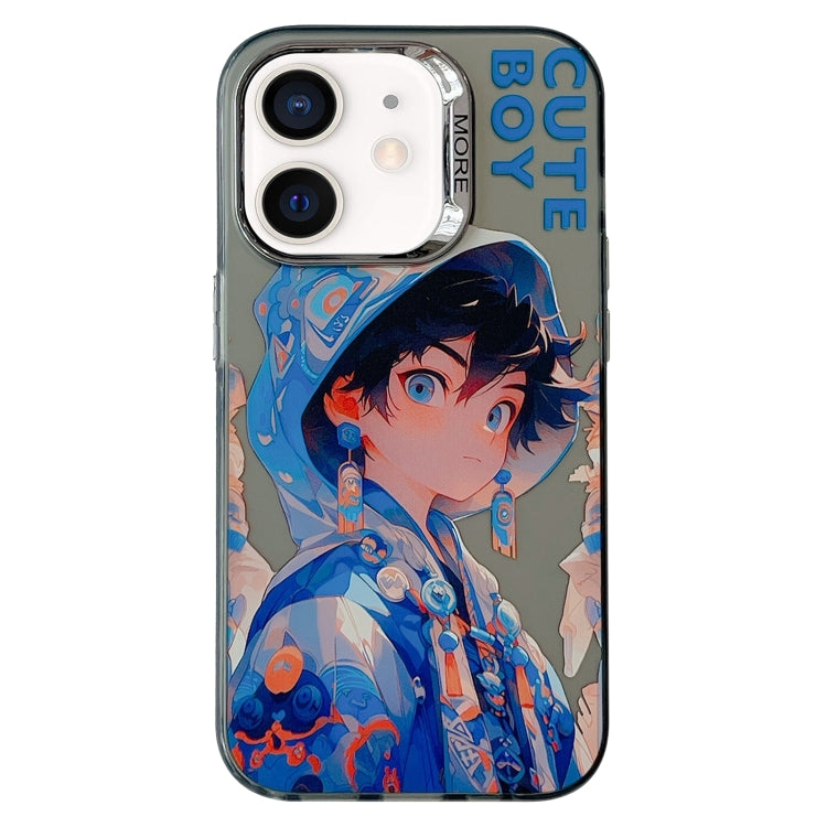 Chinese Ancient Style Electroplated Lens Ring PC Hybrid TPU Phone Case, For iPhone 12, For iPhone 12 Pro Max, For iPhone 12 Pro