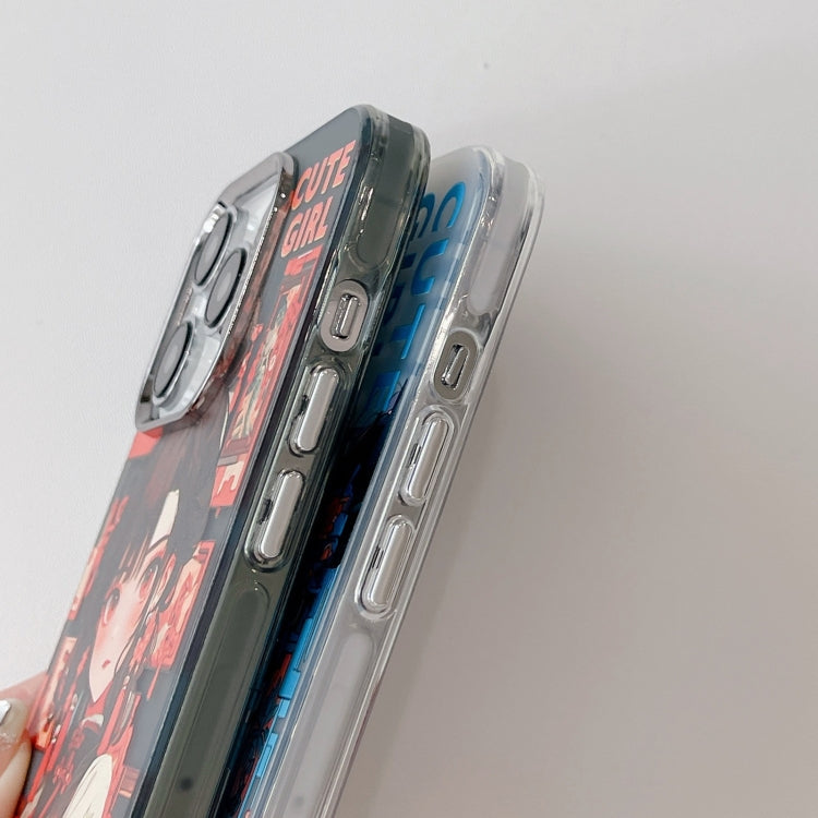 Chinese Ancient Style Electroplated Lens Ring PC Hybrid TPU Phone Case, For iPhone 14, For iPhone 14 Pro, For iPhone 14 Pro Max