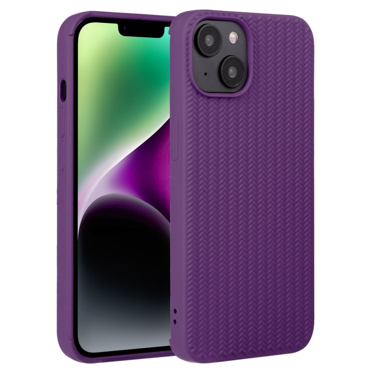 Weave Texture Silicone Phone Case, For iPhone 15