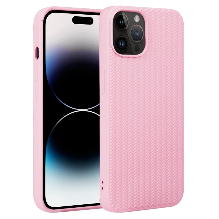 Weave Texture Silicone Phone Case, For iPhone 16, For iPhone 15 Pro Max
