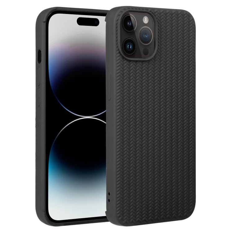 Weave Texture Silicone Phone Case, For iPhone 16, For iPhone 15 Pro Max