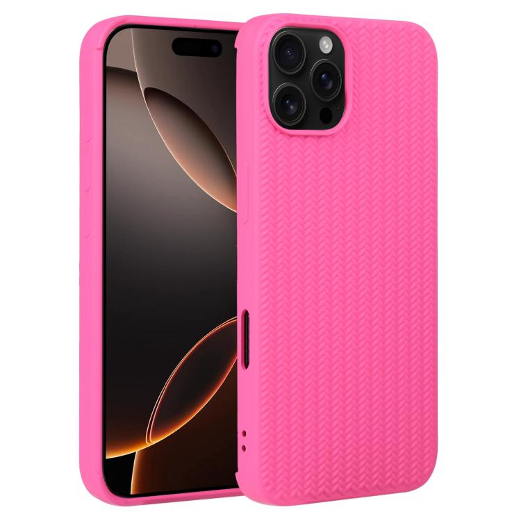 Weave Texture Silicone Phone Case, For iPhone 16e, For iPhone 16 Pro Max