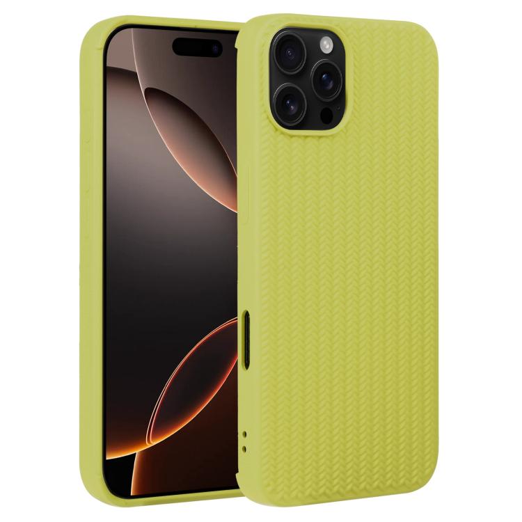 Weave Texture Silicone Phone Case, For iPhone 16e, For iPhone 16 Pro Max