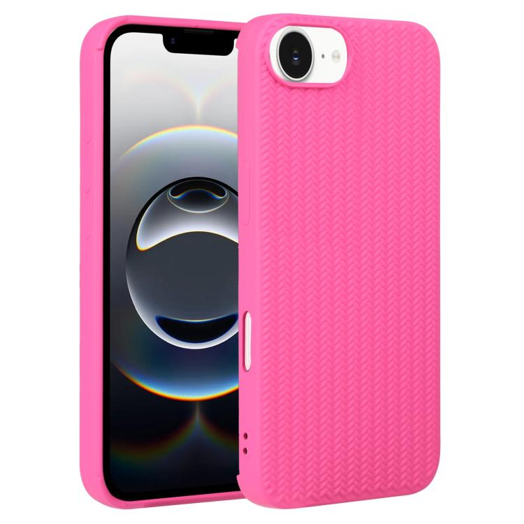 Weave Texture Silicone Phone Case, For iPhone 16e, For iPhone 16 Pro Max
