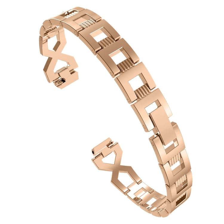 For Fitbit Inspire / Inspire HR Metal Cross Chain A Type Replacement Wrist Strap Watchband