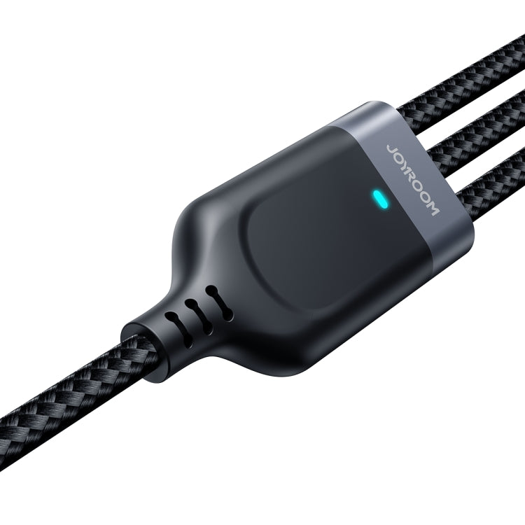 JOYROOM A18 3.5A USB to 8 Pin+USB-C/Type-C+Micro USB 3 in 1 Data Cable, 0.3m, 1.2m