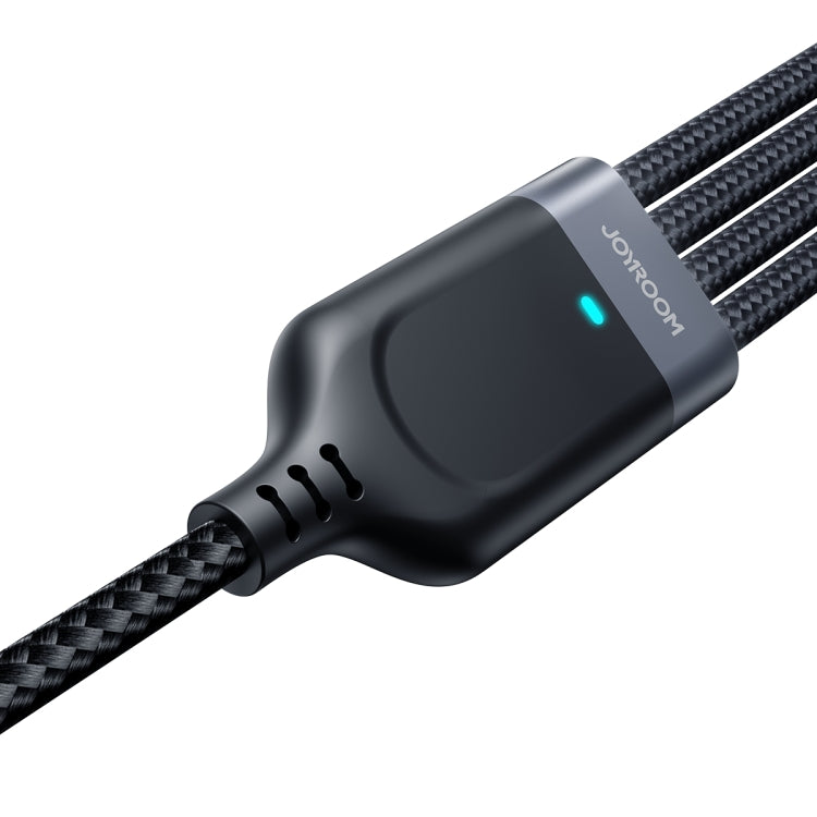 JOYROOM A18 3.5A USB to 8 Pin+Dual USB-C/Type-C+Micro USB 4 in 1 Data Cable, Length: 1.2m, USB to 8 Pin+Dual Type-C+Micro USB
