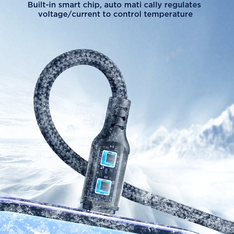 JOYROOM A18 3.5A USB to Dual 8 Pin+USB-C/Type-C+Micro USB 4 in 1 Data Cable, Length: 1.2m, USB to Dual 8 Pin+Type-C+Micro USB