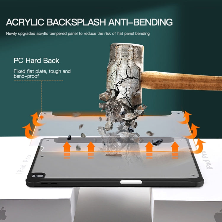 3-folding Acrylic Smart Leather Tablet Case, For iPad mini 6 / mini 2024, For iPad Pro 11 2022 / 2021 / 2020, For iPad 10th Gen 10.9 2022, For iPad Air 2022 / 2020 10.9, For iPad Pro 10.5 / Air 2019