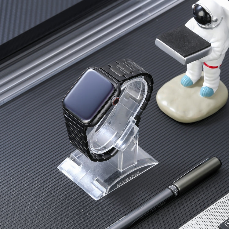 Safety Buckle Titanium Steel Watch Band, For Apple Watch Series 8 41mm, For Apple Watch Series 8 45mm, For Apple Watch SE 40mm, For Apple Watch SE 44mm, For Apple Watch Series 7 41mm, For Apple Watch Series 7 45mm, For Apple Watch Series 6 40mm        ...