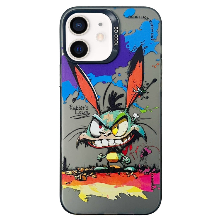 Double Layer Color Silver Series Animal Oil Painting Phone Case, Series 1