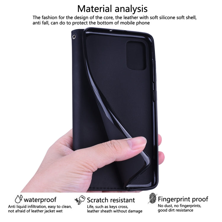 Frosted Business Magnetic Horizontal Flip PU Leather Case with Holder & Card Slot & Lanyard, For Samsung Galaxy S10 Lite / A91, For Samsung Galaxy S10, For Samsung Galaxy S20, For Samsung Galaxy S20 Plus
