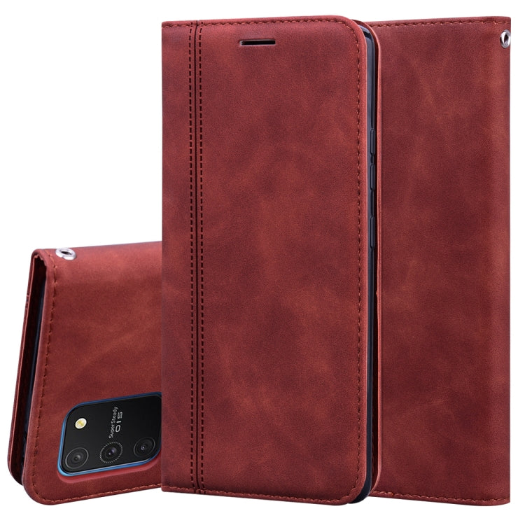Frosted Business Magnetic Horizontal Flip PU Leather Case with Holder & Card Slot & Lanyard, For Samsung Galaxy S10 Lite / A91, For Samsung Galaxy S10, For Samsung Galaxy S20, For Samsung Galaxy S20 Plus