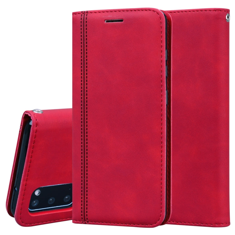 Frosted Business Magnetic Horizontal Flip PU Leather Case with Holder & Card Slot & Lanyard, For Samsung Galaxy S10 Lite / A91, For Samsung Galaxy S10, For Samsung Galaxy S20, For Samsung Galaxy S20 Plus