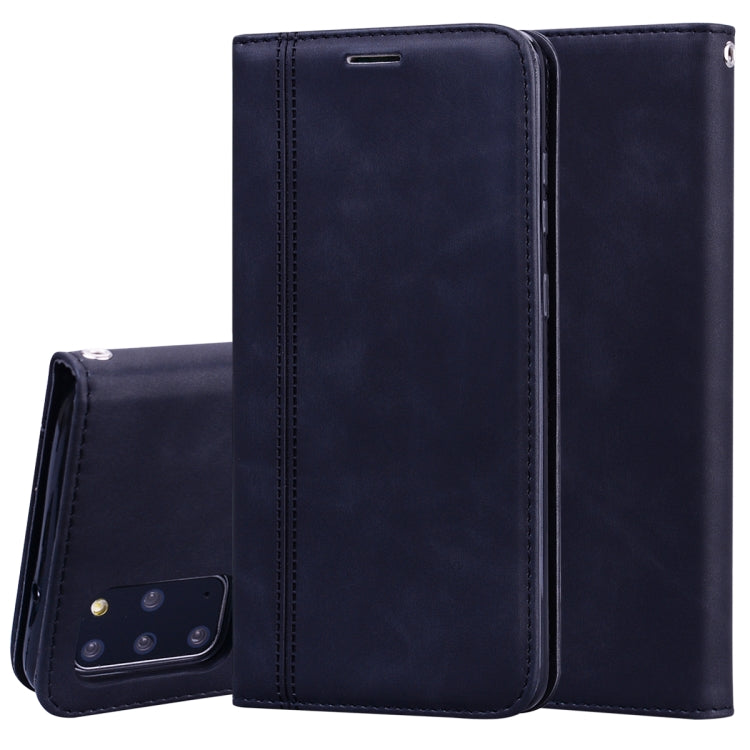 Frosted Business Magnetic Horizontal Flip PU Leather Case with Holder & Card Slot & Lanyard, For Samsung Galaxy S10 Lite / A91, For Samsung Galaxy S10, For Samsung Galaxy S20, For Samsung Galaxy S20 Plus