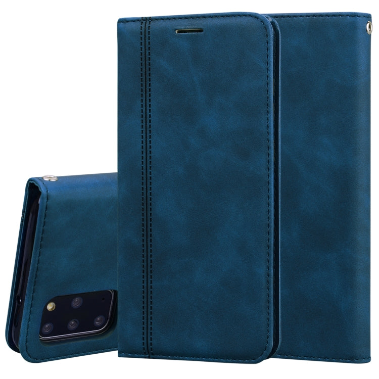 Frosted Business Magnetic Horizontal Flip PU Leather Case with Holder & Card Slot & Lanyard, For Samsung Galaxy S10 Lite / A91, For Samsung Galaxy S10, For Samsung Galaxy S20, For Samsung Galaxy S20 Plus