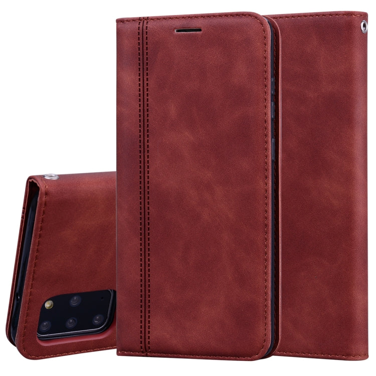 Frosted Business Magnetic Horizontal Flip PU Leather Case with Holder & Card Slot & Lanyard, For Samsung Galaxy S10 Lite / A91, For Samsung Galaxy S10, For Samsung Galaxy S20, For Samsung Galaxy S20 Plus
