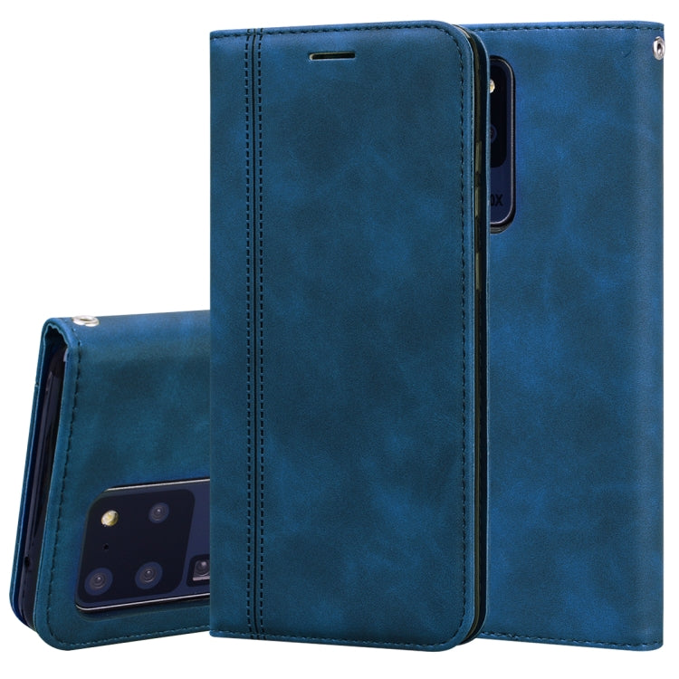 Frosted Business Magnetic Horizontal Flip PU Leather Case with Holder & Card Slot & Lanyard, For Samsung Galaxy S20 Ultra, For Samsung Galaxy M21, For Samsung Galaxy M31, For Samsung Galaxy J2 Core