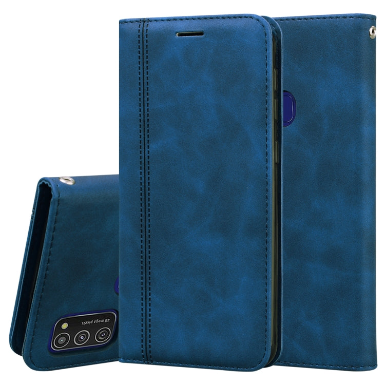 Frosted Business Magnetic Horizontal Flip PU Leather Case with Holder & Card Slot & Lanyard, For Samsung Galaxy S20 Ultra, For Samsung Galaxy M21, For Samsung Galaxy M31, For Samsung Galaxy J2 Core