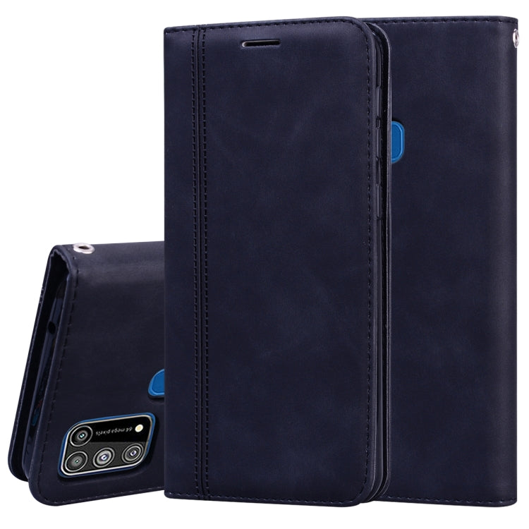 Frosted Business Magnetic Horizontal Flip PU Leather Case with Holder & Card Slot & Lanyard, For Samsung Galaxy S20 Ultra, For Samsung Galaxy M21, For Samsung Galaxy M31, For Samsung Galaxy J2 Core