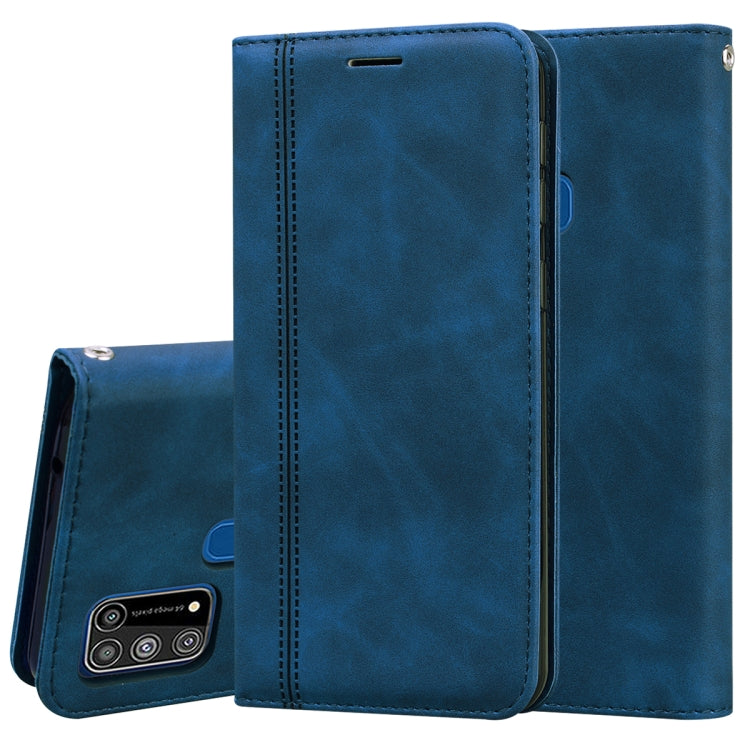 Frosted Business Magnetic Horizontal Flip PU Leather Case with Holder & Card Slot & Lanyard, For Samsung Galaxy S20 Ultra, For Samsung Galaxy M21, For Samsung Galaxy M31, For Samsung Galaxy J2 Core
