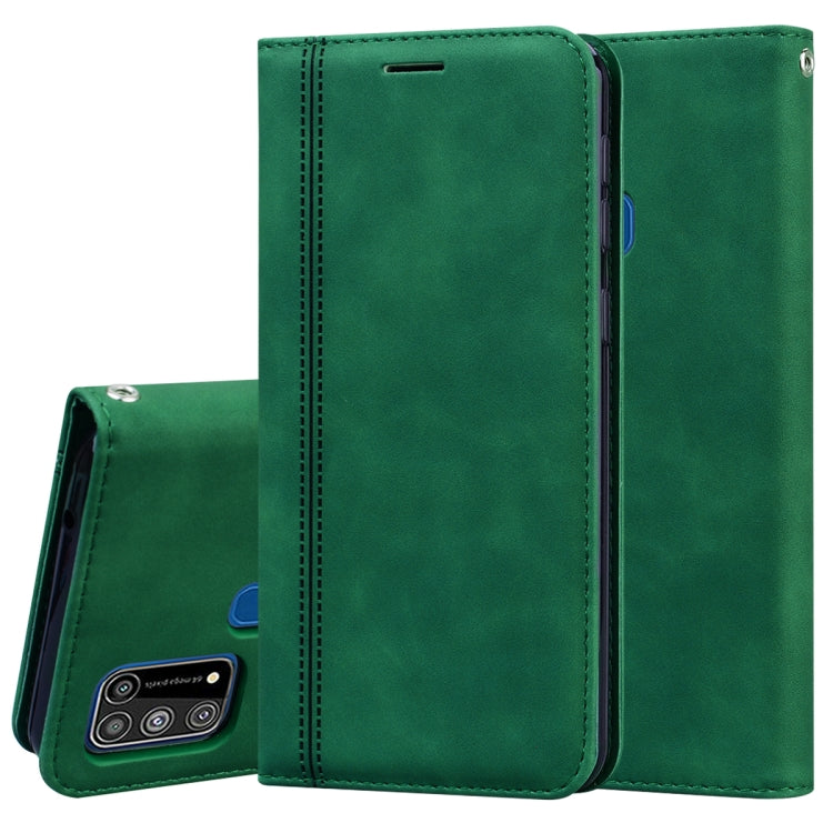 Frosted Business Magnetic Horizontal Flip PU Leather Case with Holder & Card Slot & Lanyard, For Samsung Galaxy S20 Ultra, For Samsung Galaxy M21, For Samsung Galaxy M31, For Samsung Galaxy J2 Core