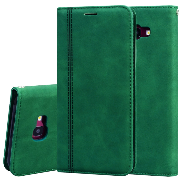 Frosted Business Magnetic Horizontal Flip PU Leather Case with Holder & Card Slot & Lanyard, For Samsung Galaxy J7 / J730 (EU), For Samsung Galaxy J4 Plus (2018), For Samsung Galaxy J6 Plus (2018)