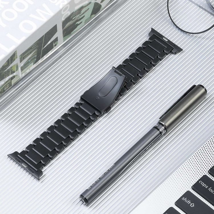 Five Beads Titanium Steel Watch Band, For Apple Watch Series 8 41mm, For Apple Watch Series 8 45mm, For Apple Watch SE 40mm, For Apple Watch SE 44mm, For Apple Watch Series 7 41mm, For Apple Watch Series 7 45mm, For Apple Watch Series 6 40mm           ...