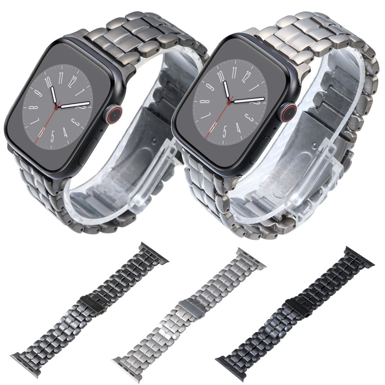 Five Beads Titanium Steel Watch Band, For Apple Watch Series 8 41mm, For Apple Watch Series 8 45mm, For Apple Watch SE 40mm, For Apple Watch SE 44mm, For Apple Watch Series 7 41mm, For Apple Watch Series 7 45mm, For Apple Watch Series 6 40mm           ...